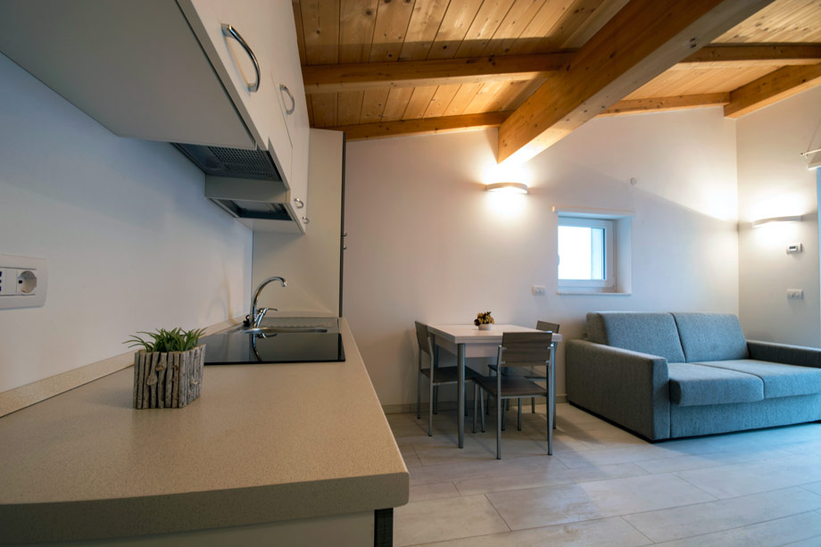 Cucina e sala